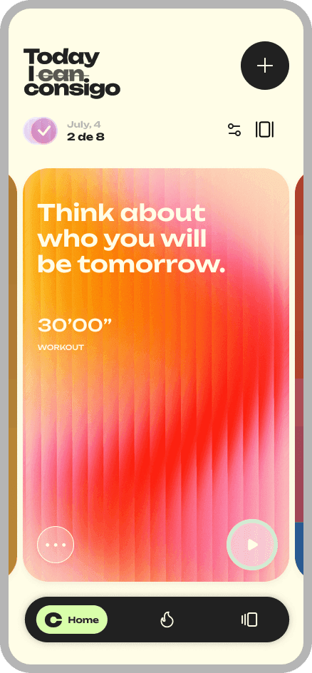 Consigo APP: Card Mode Screen
