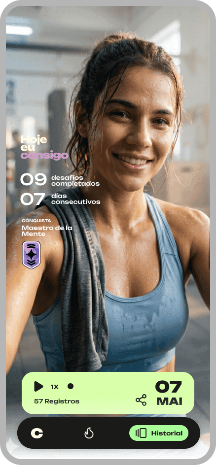 Consigo APP: Pantalla de Antes y Después