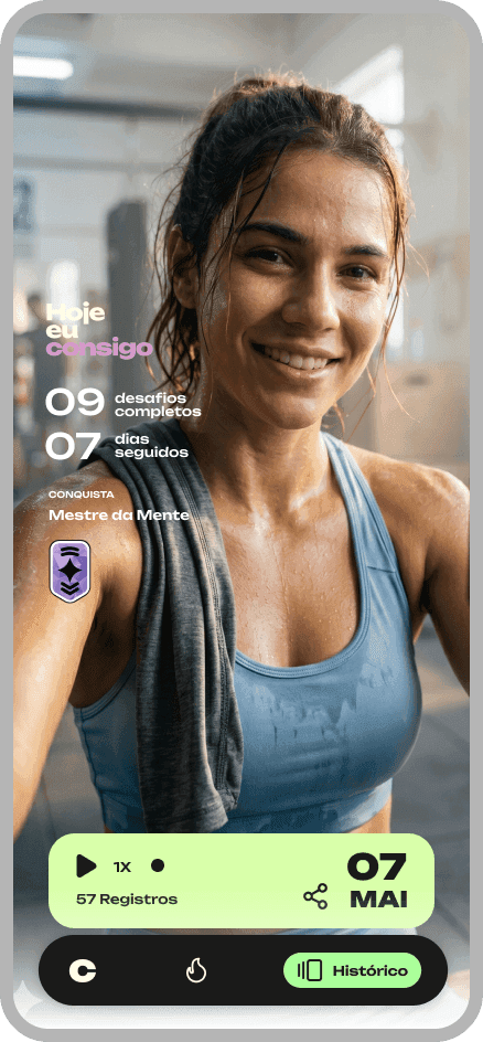 Consigo APP: Tela de Antes e Depois